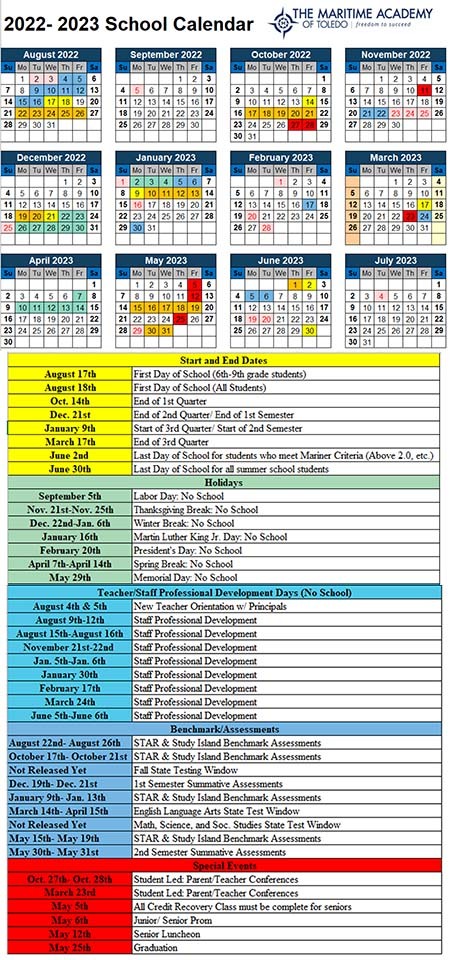 2022-23 School Calendar
