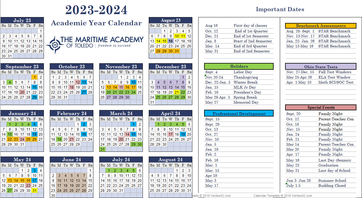 2023-2024 Calendar